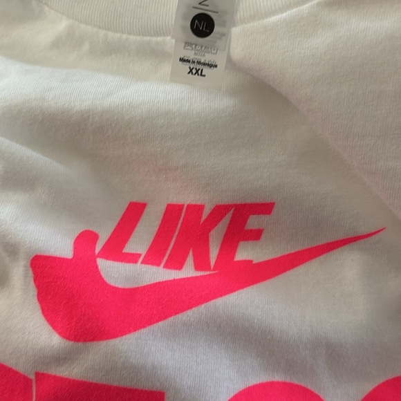 JUST GOD White Crewneck Tee Sz XXL Unisex Short Sleeve Like W/A Thumbs Up Cotton - Picture 4 of 4